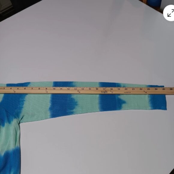 Fresh Produce Womens Med/LG Blouse Long Sleeve Flowy High Low Hem Top D24 - Picture 2 of 12